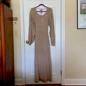 Aurora Linen Cotton Knit Maxi Dress